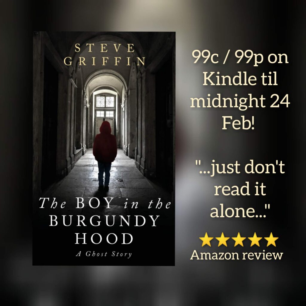 The Boy in the Burgundy Hood ghost story Bookbub sale 21-24 Feb 2021