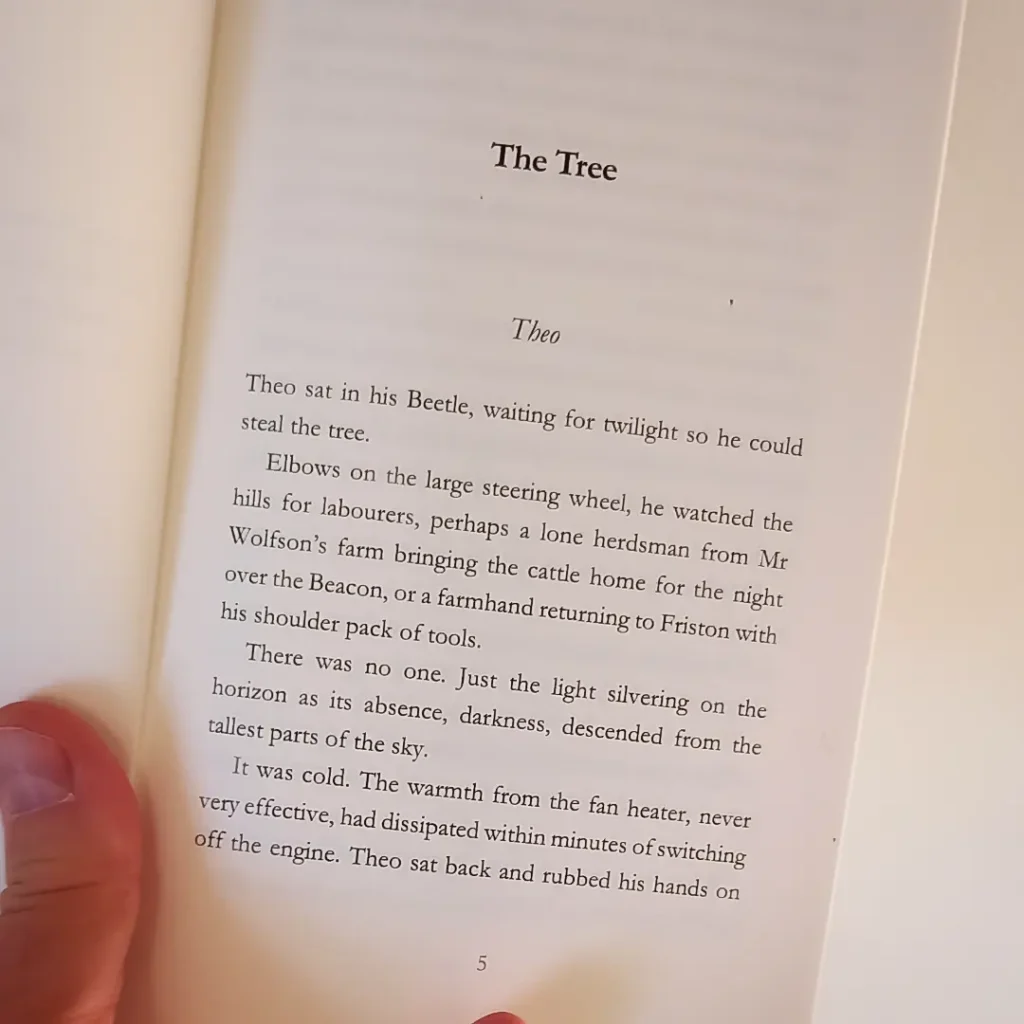 Black Beacon Christmas ghost story opening page