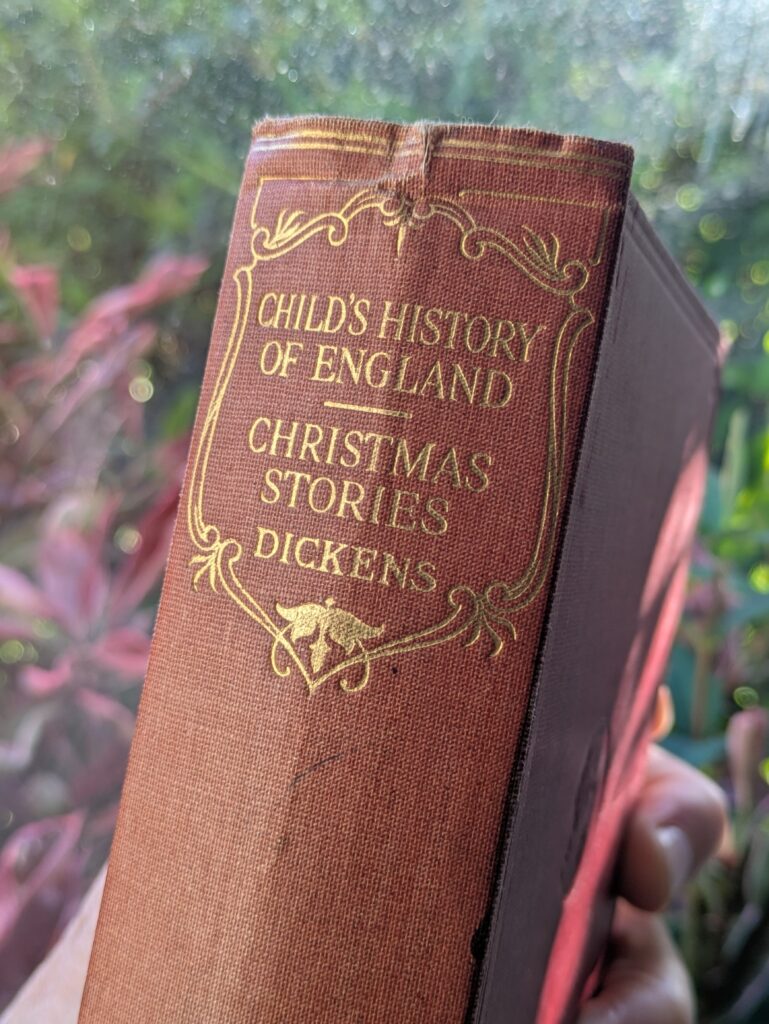 Dickens's Christmas Stories spine