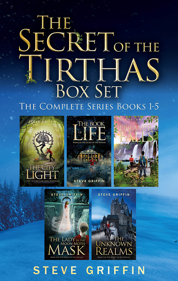 Cover of The Secret of the Tirthas ebook box set by Steve Griffin.